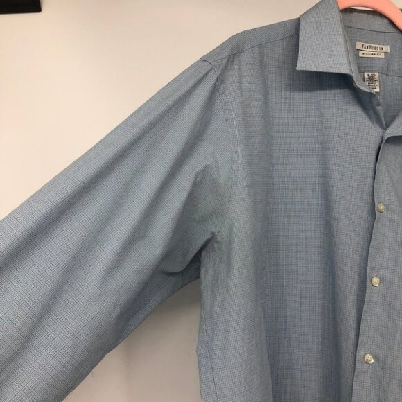 Van Heusen Light Blue Button Down Dress Shirt 32/33 - Picture 11 of 14